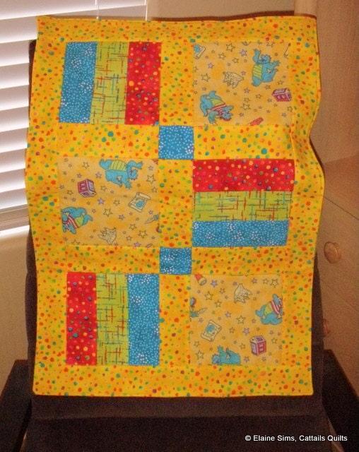 Yellow Dragons Baby's Travel Quilt