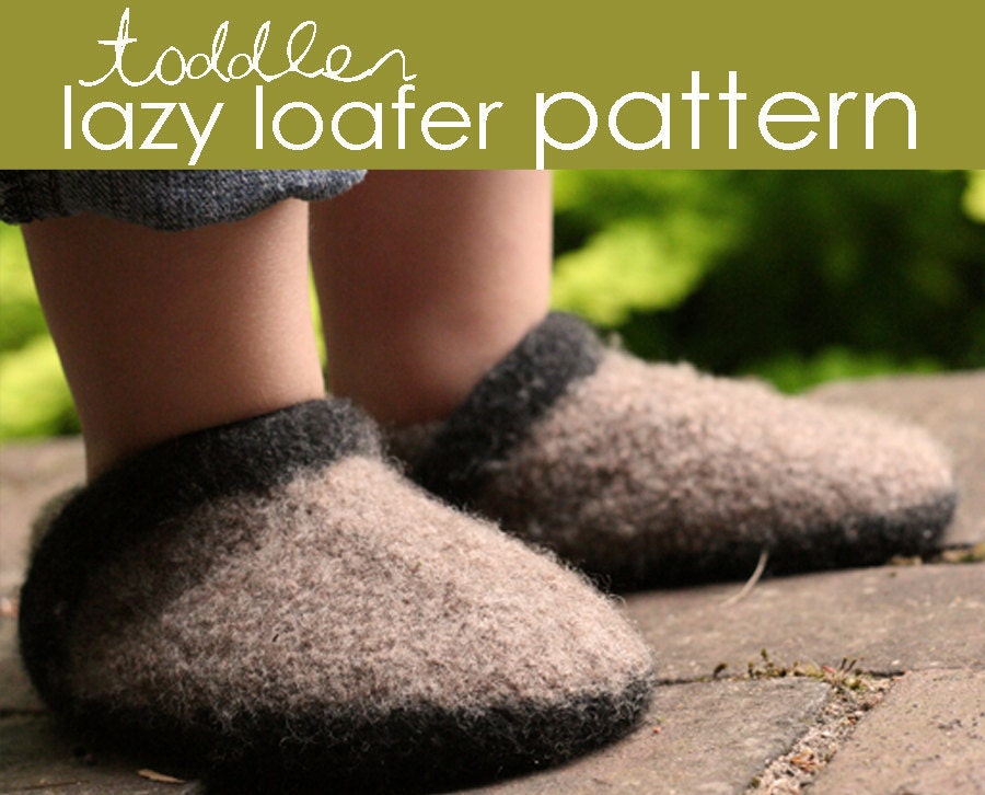 Toddler Lazy Loafer PDF PATTERN - (1, 2, and 3 years)