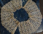 Two Piece Vintage Lace Collar w Rhinestones FREE Shipping