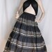 Giddy Up - Vintage 1950s Gold and Black Rockabilly Squaw Skirt Med - XXL