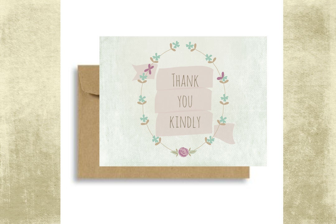 Thanks you kindly Greeting Card