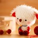 Teddy bear softie toy in red - made to order - Rupert -
