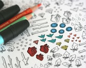 Colour In Collaboration No. 1 - Printable Colour In Pages