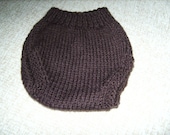 Standard dark brown diaper cover in size XS (newborn)