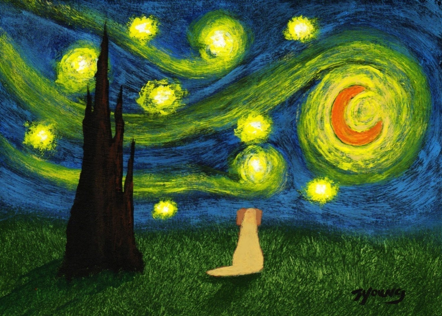 Starry Sky Painting