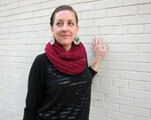 Knit Morlock Circle Scarf (pink sapphire)
