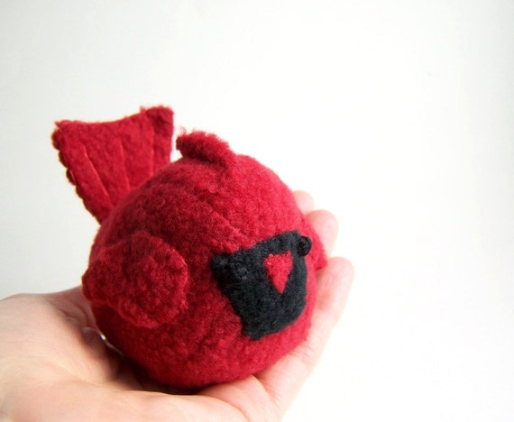 red cardinal stuffed animal