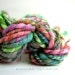 Handspun Yarn, Handdyed wool, Super Bulky, Thick and Thin Yarn 2 ply - 22 yards, 2 oz