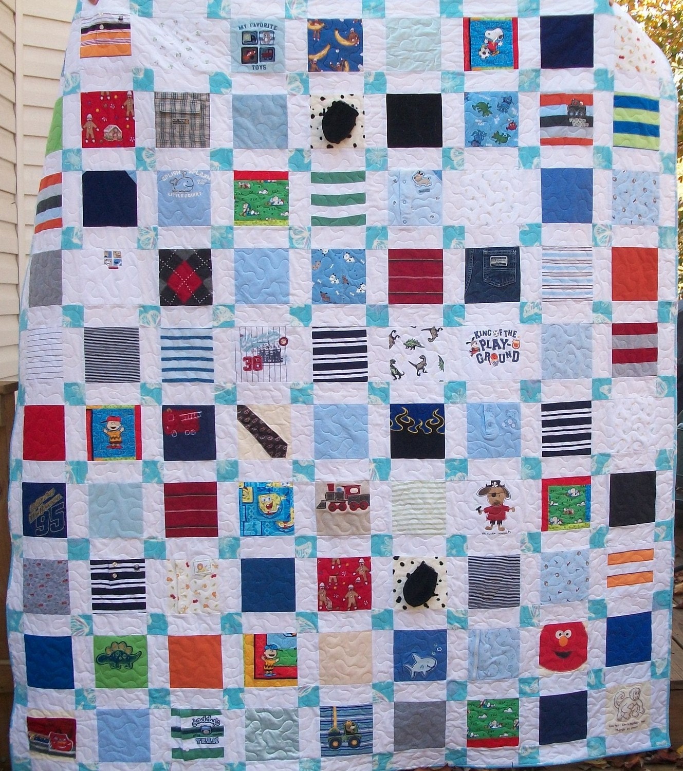 BABY CLOTHES Quilt Heirloom Memory Quilt Custom Order - Using Your Baby Clothes