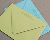 Envelope Return Address Printing for Personalized Stationery Set