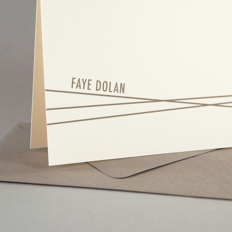 Rule Custom Personalized Stationery / Personalized Stationary Set of 16