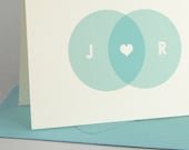 Venn Custom Personalized Stationery / Personalized Stationary Set of 16