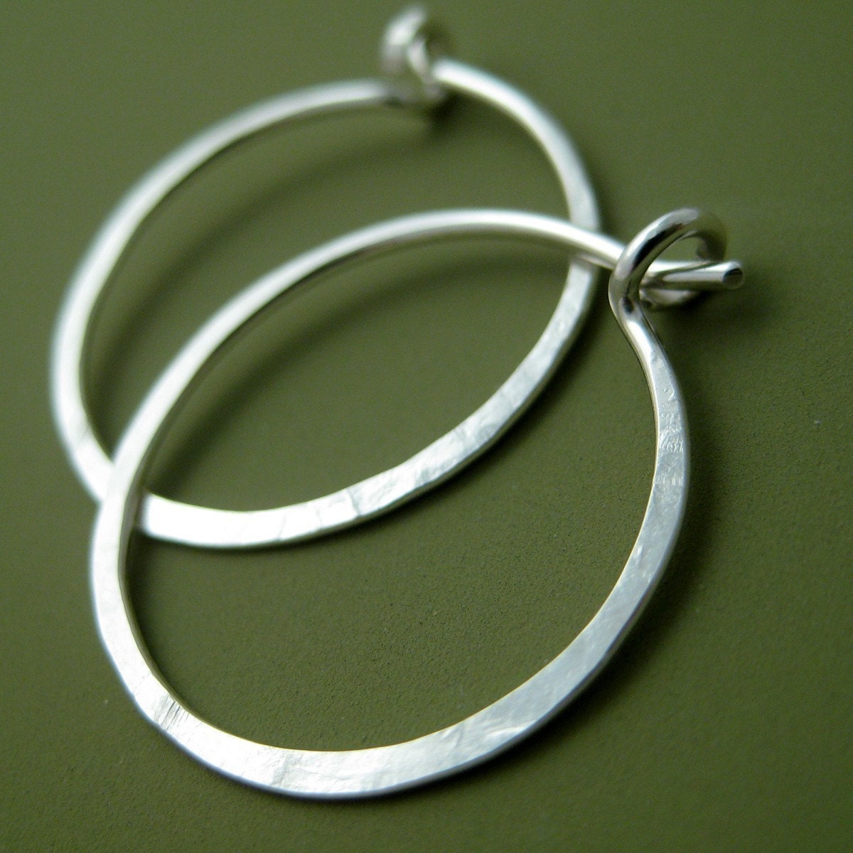 SALE smaller simple plain hoops
