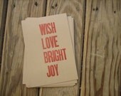 holiday words print