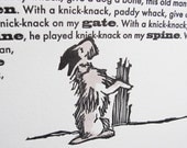 11" x 14" Letterpress Knick Knack Poster