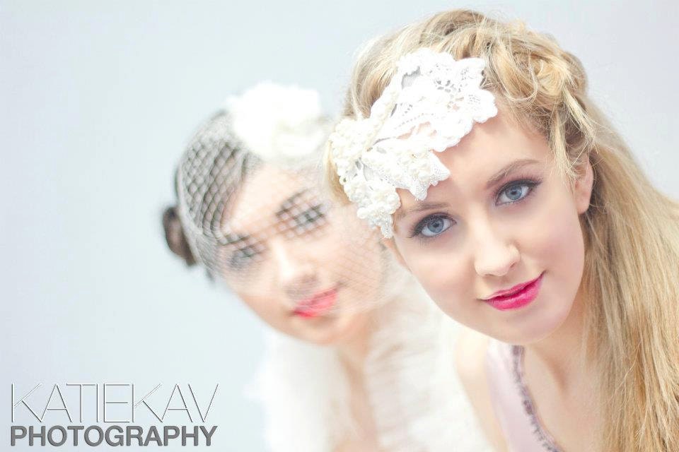 Vintage Inspired Lace Bridal Ivory Headpiece Hairpiece Pearl and Sequin