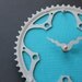 bicycle clock - turquoise