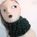 RESERVED - Tentacle Scarf in Hunter Green Wool