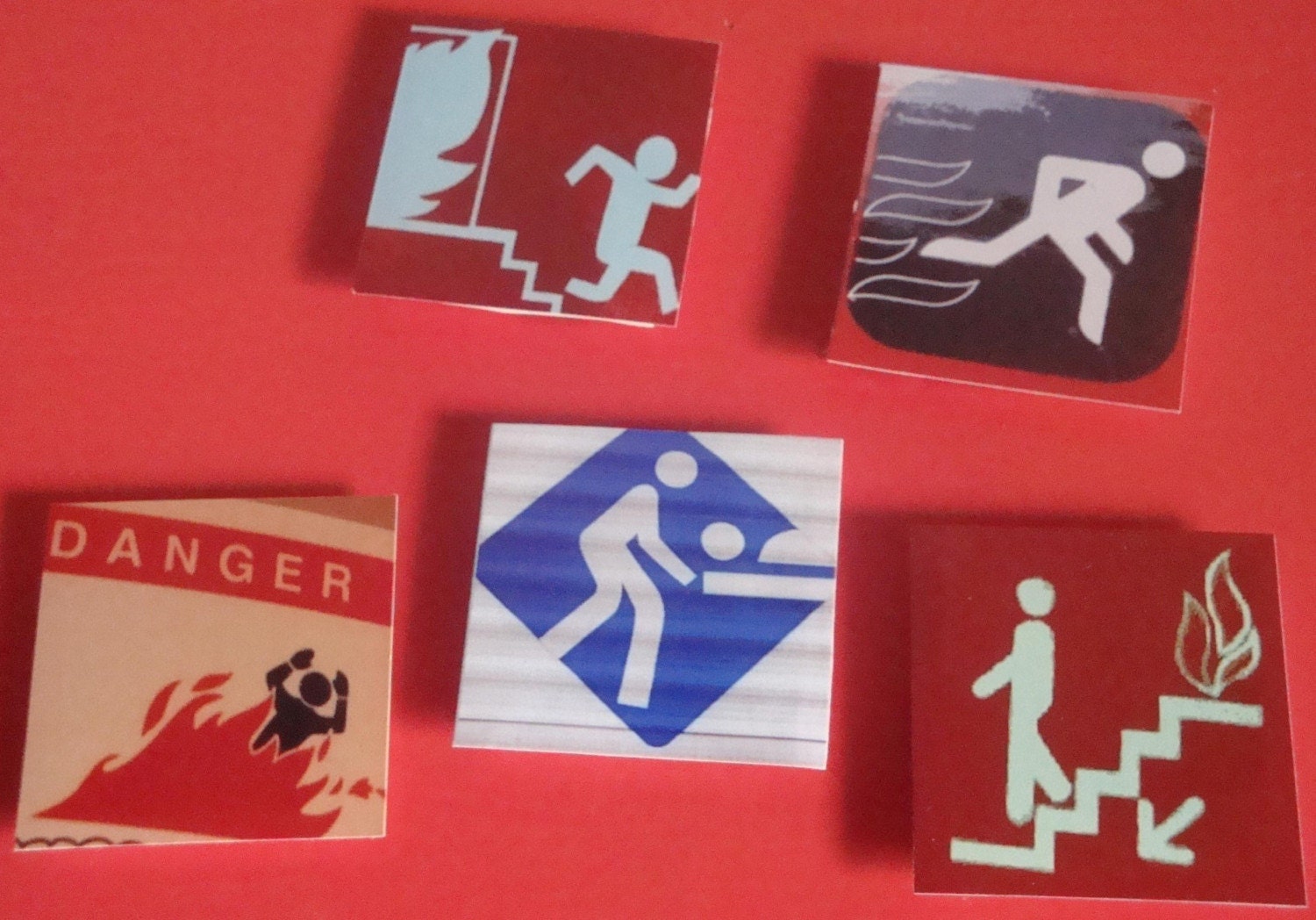 Some days, you just can't outrun the flames. This set of MAGNETS will improve your cubicle immensely.