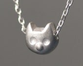 Baby Kitten Necklace in Sterling Silver