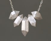 5 Nugget Necklace in Sterling Silver