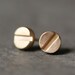Screw Head Stud Earrings in 14K Gold