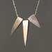 3 Spike Necklace in Sterling Silver