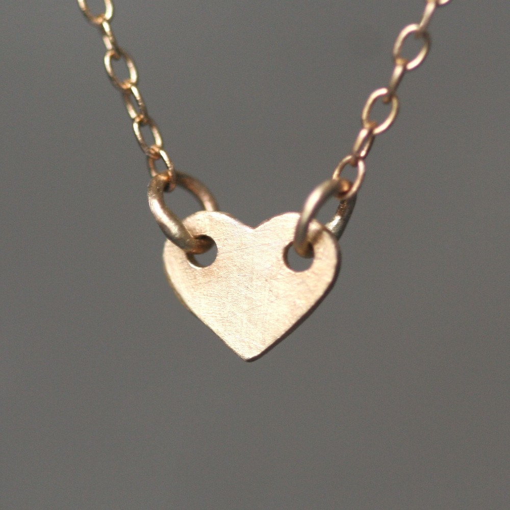 Baby Heart Necklace in 14K Gold