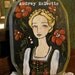 ORIGINAL folk painting Johanna European folk art girl