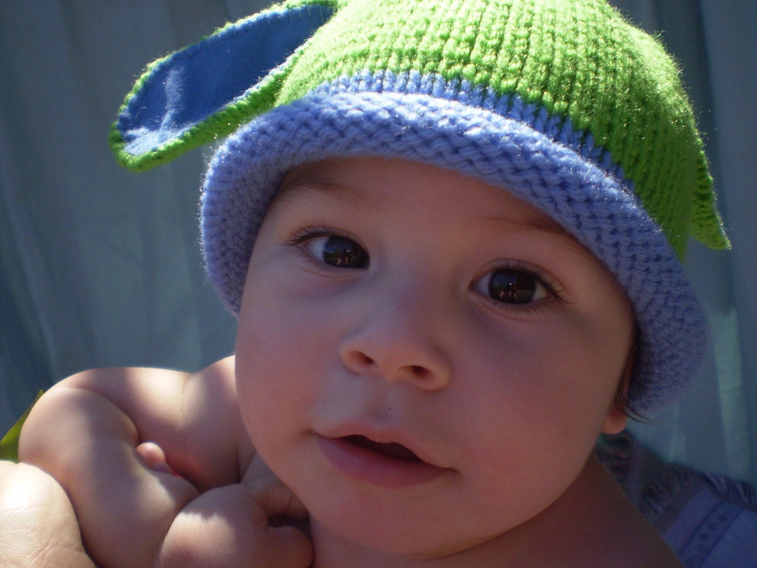 Baby Bunny hat in  Blue\/Green\/Any Color