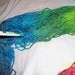 Rainbow Yarn / Waldorf Doll Hair / 153 yds Yarn Handspun Handpainted Yarn/Soft yarn for knitting and crochet