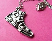 Converse All Stars Sneaker Necklace - Silver Shoe Charm