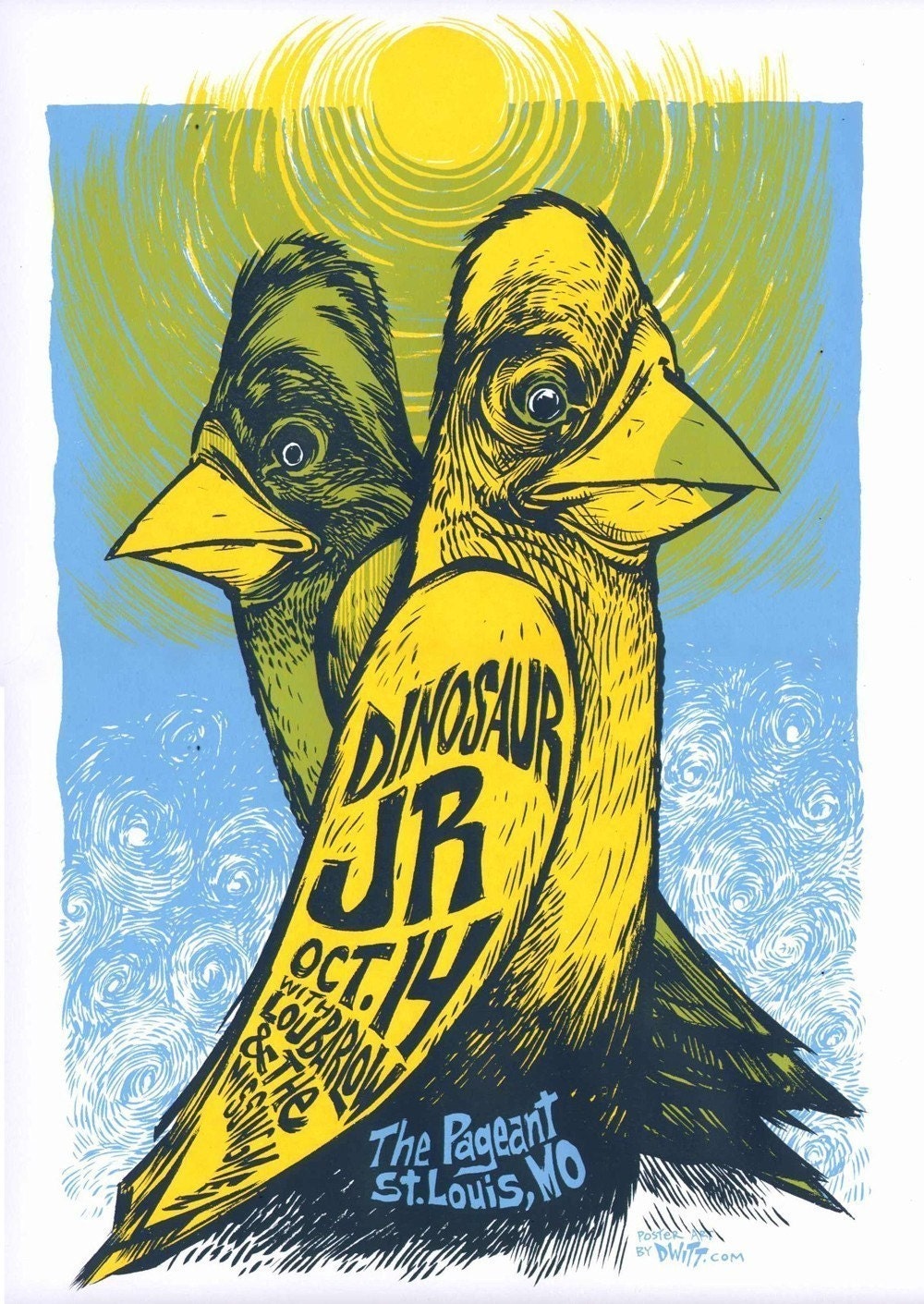 Dinosaur Jr limited edition screenprinted poster