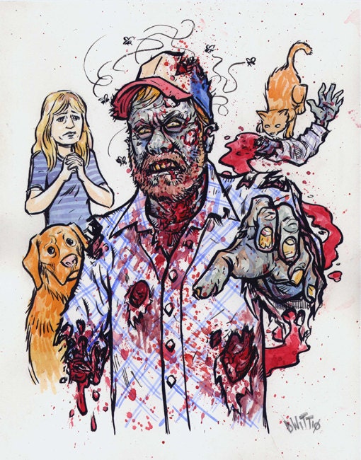 Custom Zombiefied Full Color Portraits