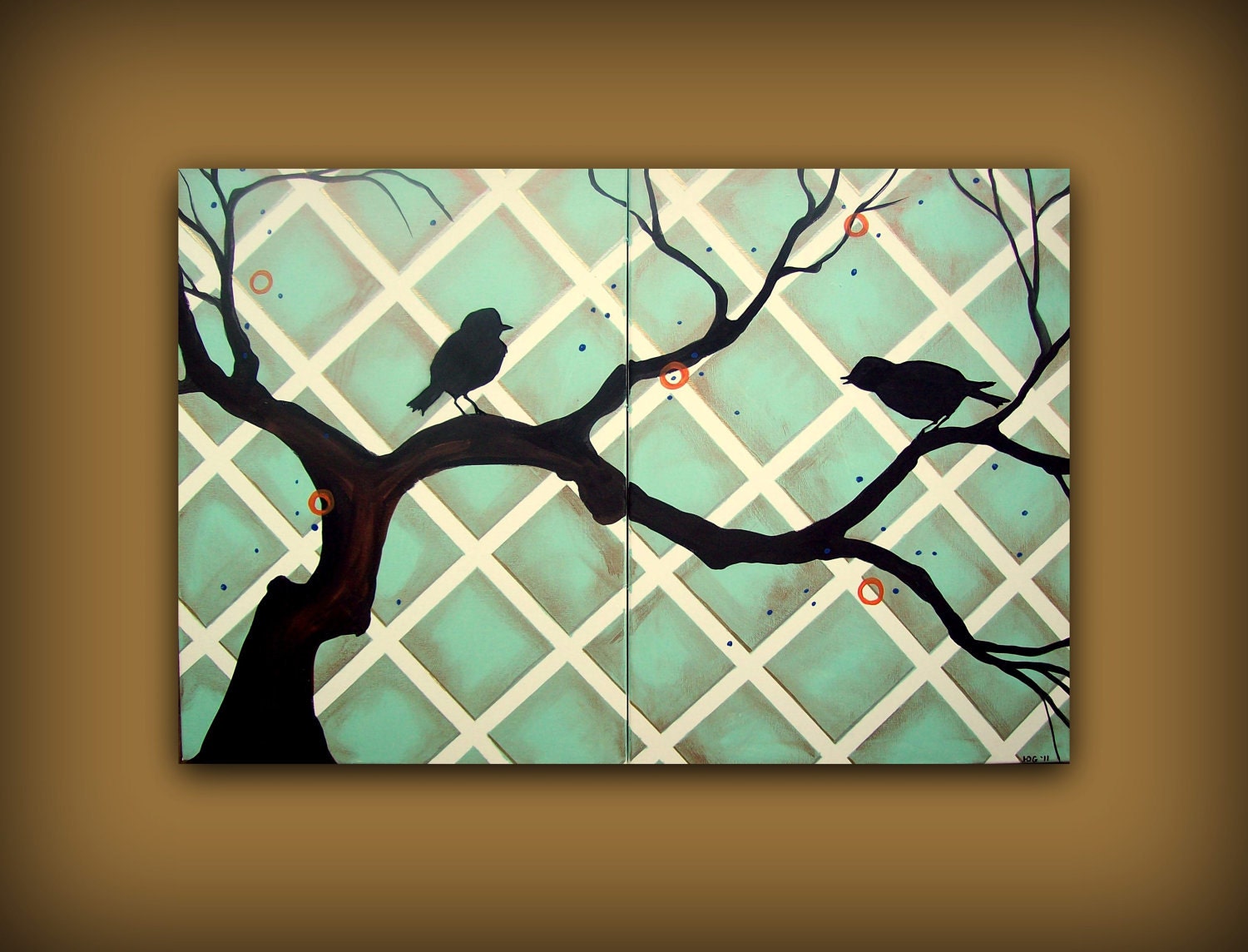 Large Original Art Painting...Even Lovers Quarrel Sometimes...HUGE Abstract Contemporary Modern Art Diptych Metallic Painting by HD Greer