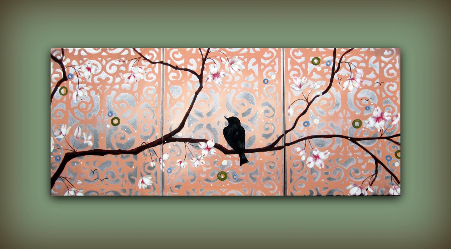 Large Original Painting...HUGE Original Abstract Contemporary Modern Art Diptych Painting by HD Greer