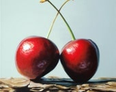Original Painting of cherries - It's Us Against the World