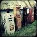 Old Gas Pumps Fine Art Photograph 8x8, shell gasoline- Home Decor