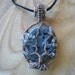 Tree of Life Pendant Black Labradorite Larvikite Wrapped in Hammered Oxidized Copper Wire
