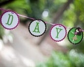 Luau Birthday Banner Customizable Handmade