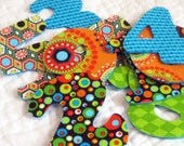 Groovy Counting Numbers 0-9 Die Cut Green Orange Turquoise