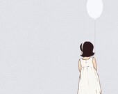 Children's Wall Art Print - Waiting - 8x10 - Girl Kids Nursery Room Decor