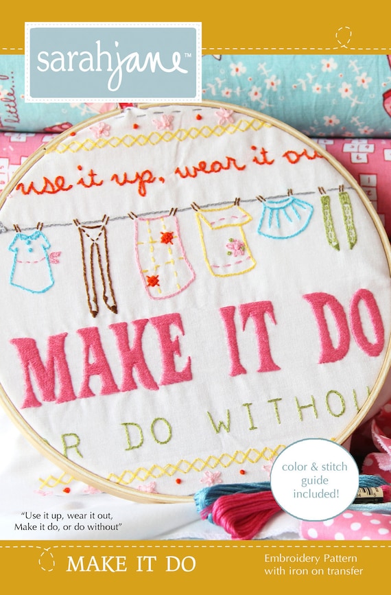 Embroidery Pattern PDF- Make It Do