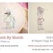 PDF - Embroidery Patterns - Her Month by Month - SET