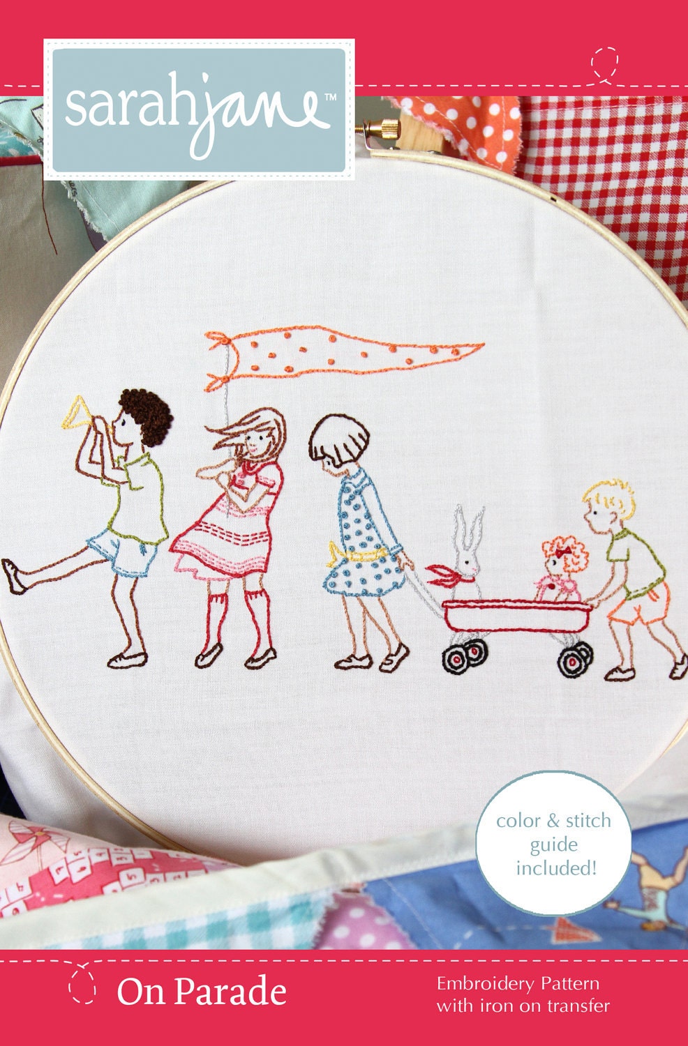 Embroidery Pattern PDF- On Parade
