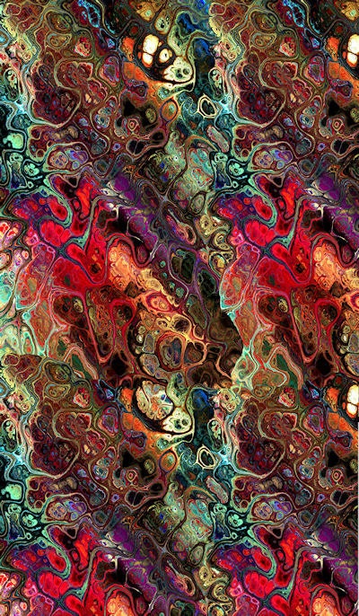 Textile Art Quilting Panel Fiber Art Hand Created Abstract Modern  Fabric