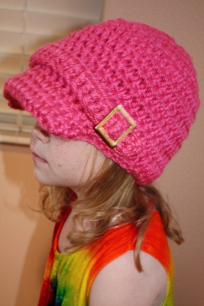 Newsboy hat, Crochet, Custom colors, super chunky, any size