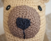 Bear Hat Beanie.  Crochet, Custom Colors, Any size