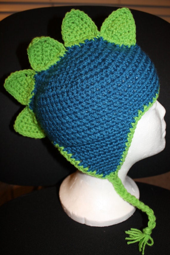 Dinosaur Hat Crochet Custom Colors, any size
