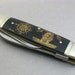 Scrimshaw Pocket Knife, Nautical Theme, ship and compass rose